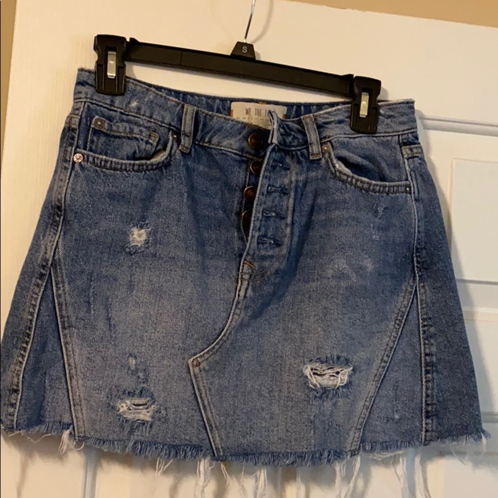 Free people denim miniskirt